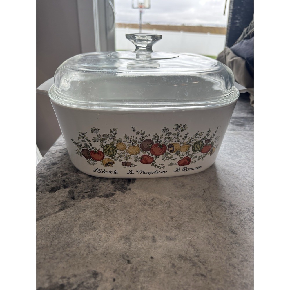 CorningWare 5 Quart A-5-B Spice Of Life L'Echalote La Marjolaine Le Romarin Rare